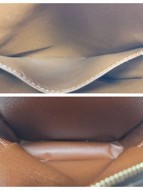 Louis Vuitton Amazone Monogram Canvas Small Crossbody Hand Bag Authentic Vintage - Picture 12 of 14